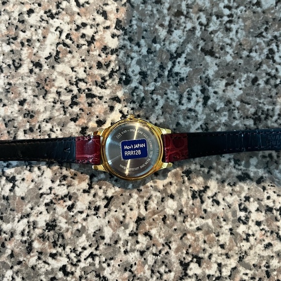 Disney X Lorus Mickey Mouse Gold-Tone Analog Watch vintage 80s 90s - Picture 6 of 6